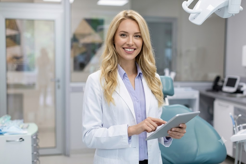 Friendly Smile Quest dentist ready to answer your questions