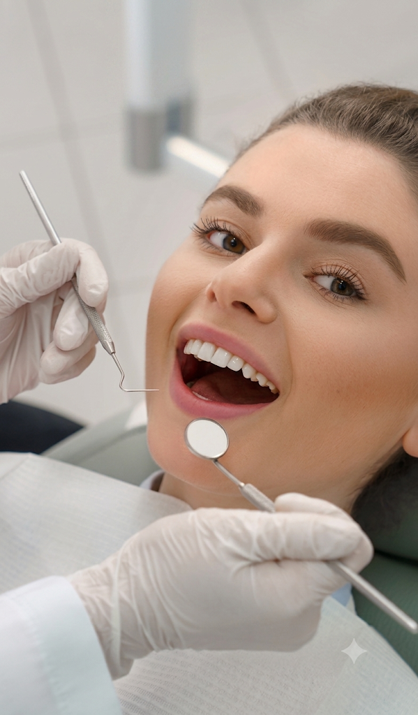 A Smile Quest patient smile, before and after treatment